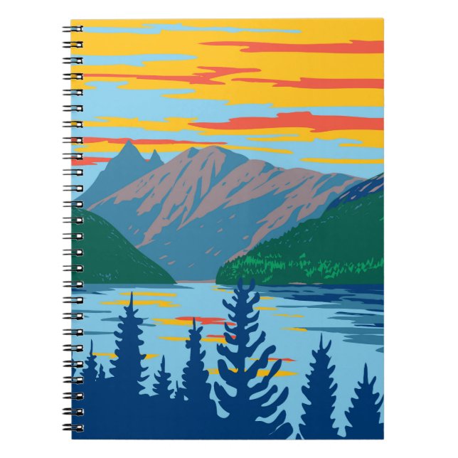 Caderno Espiral Ross Lake Washington (Frente)