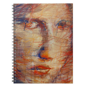 Caderno Espiral Rosto Abstrato