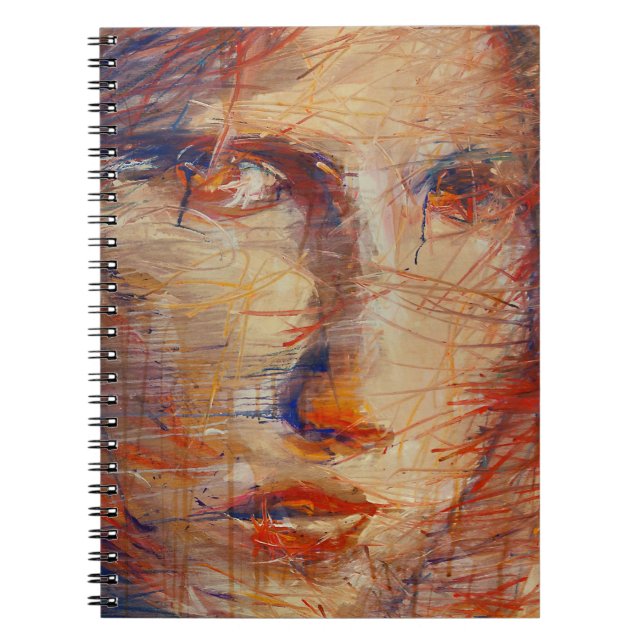 Caderno Espiral Rosto Abstrato (Frente)