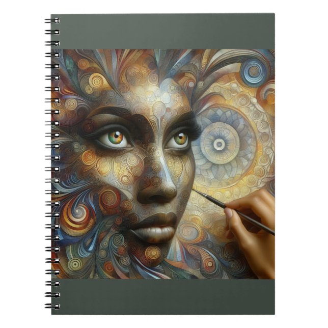 Caderno Espiral Rosto Artístico (Frente)