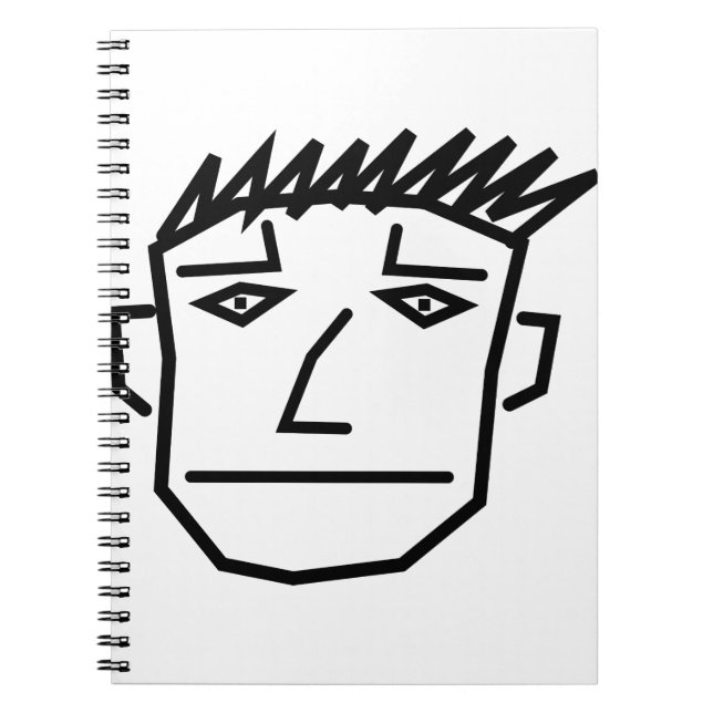 Caderno Espiral Rosto de Homem (Frente)