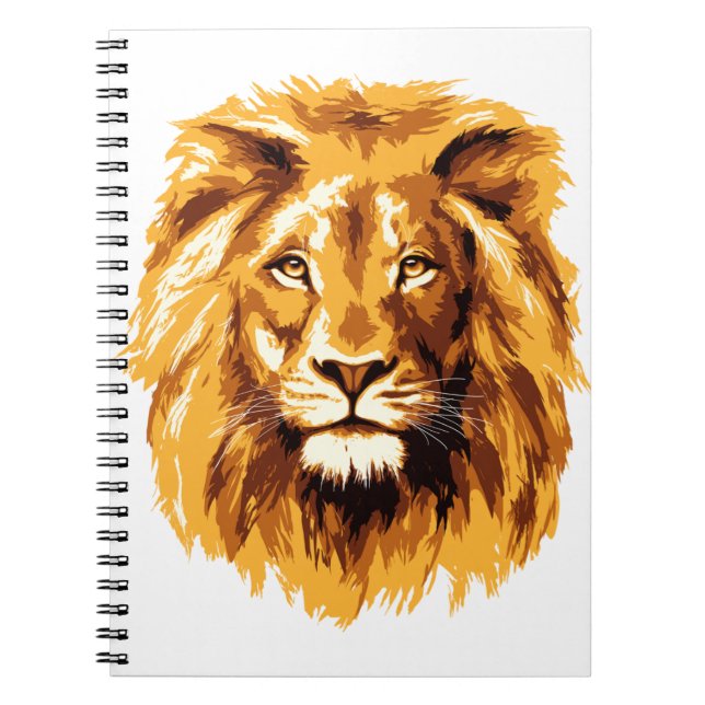 Caderno Espiral Rosto de leão (Frente)