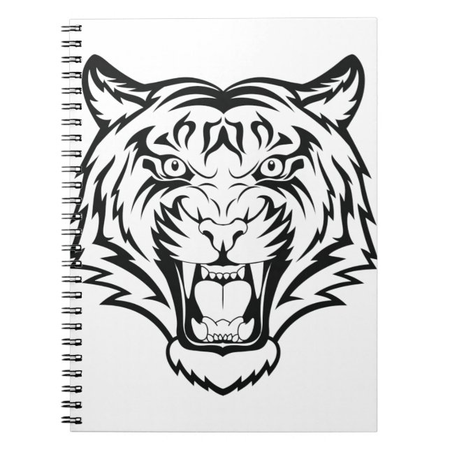 Caderno Espiral Rosto de Tigre (Frente)