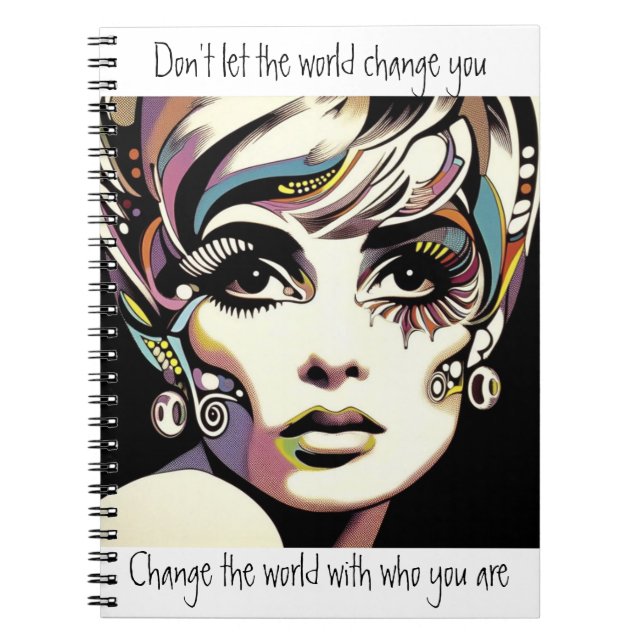 Caderno Espiral Rosto e Cota dos anos 60 (Frente)