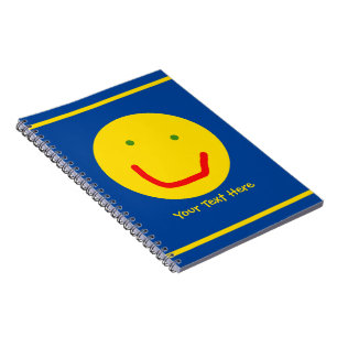 Caderno Espiral Rosto Feliz do Sol Sorridente