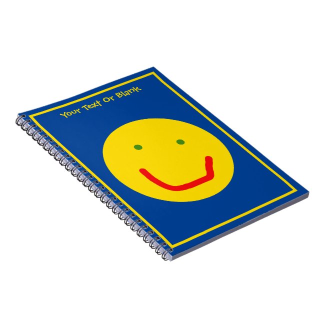Caderno Espiral Rosto Feliz do Sol Sorridente (Lado Direito)