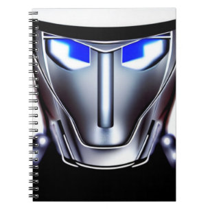 Caderno Espiral rosto robô