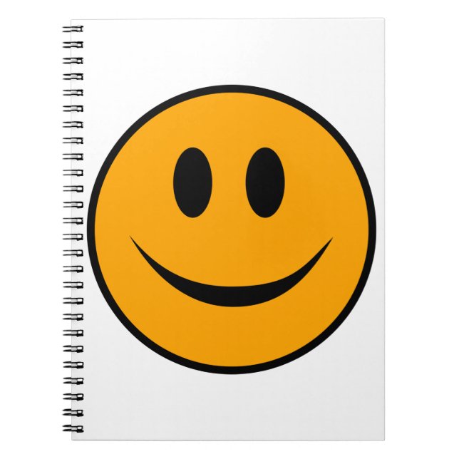 Caderno Espiral Rosto Sorridente Emoji (Frente)