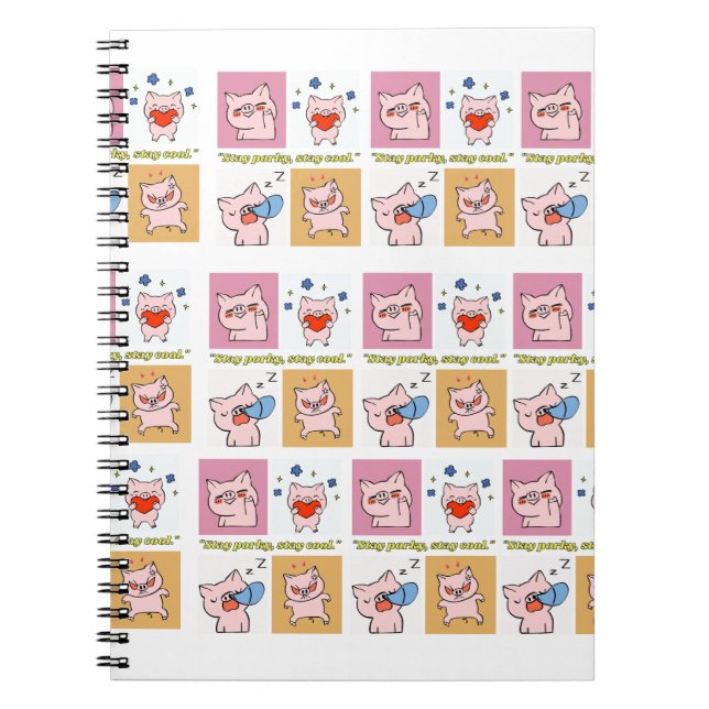 Caderno Espiral rostos de aspas (Frente)