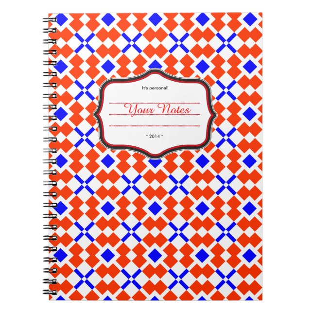 Caderno Espiral Rot und blau, sein Saxônico (Frente)