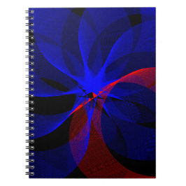 Caderno Espiral Rotating Blue Accent Geometric Spiral Notebook