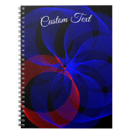 Caderno Espiral Rotating Blue Accent Geometric Spiral Notebook