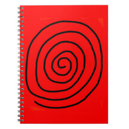 Caderno Espiral Roteiro de hipnotização vermelho e preto