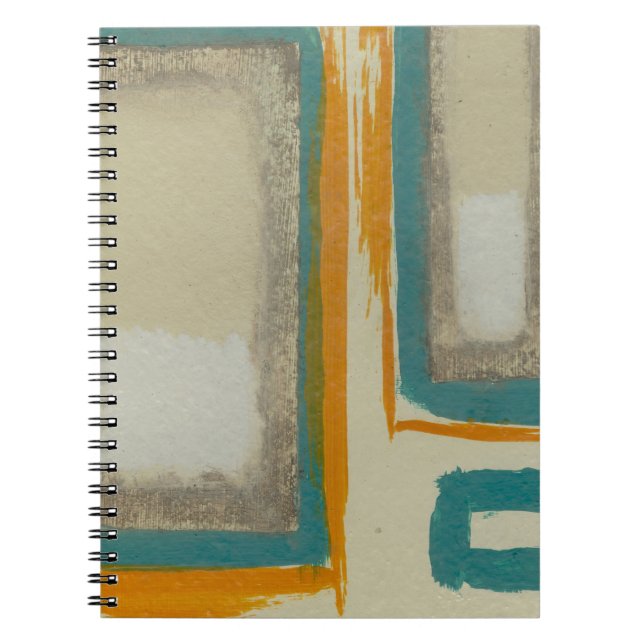 Caderno Espiral Rothko Mole E Negrito Inspirou Abstrato (Frente)