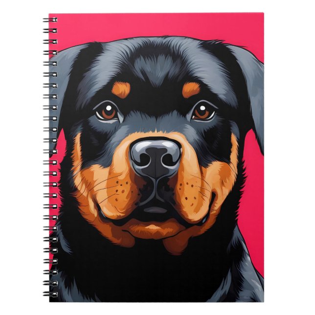Caderno Espiral Rottweiler (Frente)