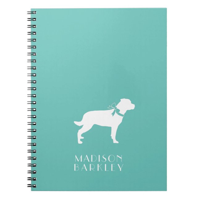 Caderno Espiral Rottweiler Cachorro Puppy Rottie (Frente)