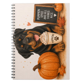 Caderno Espiral Rottweiler Tempero de Abóbora