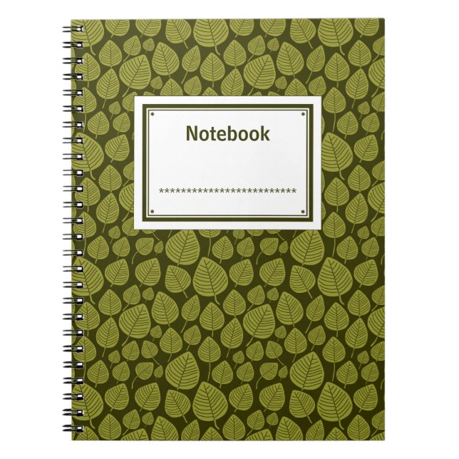 Caderno Espiral Rótulo - Sombras da azeitona 04 (Frente)
