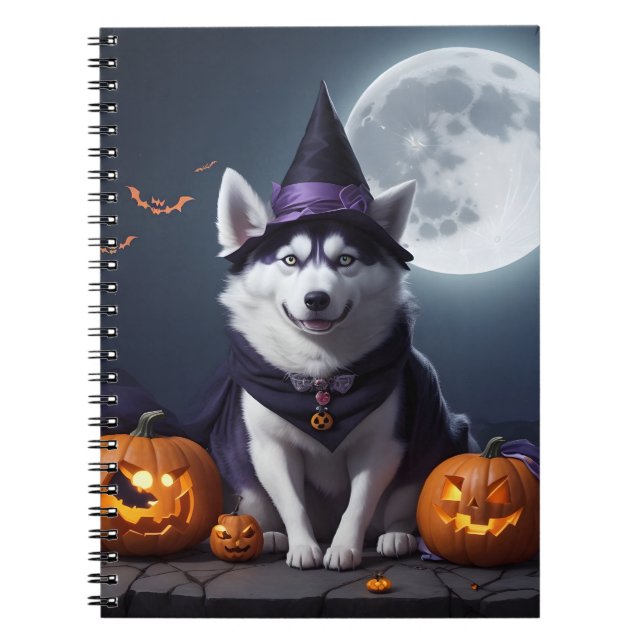 Caderno Espiral Rouco Cão Aventura Aventura Moonlit Magic Spooky (Frente)