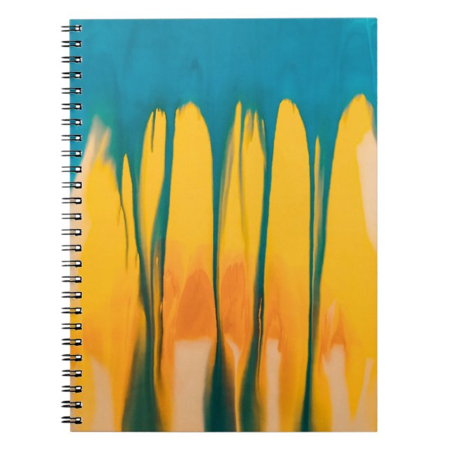 Caderno Espiral Roupa AMARELO E AZUL (Frente)