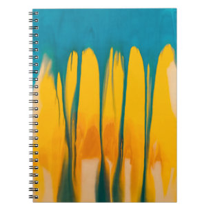 Caderno Espiral Roupa amarelo e azul