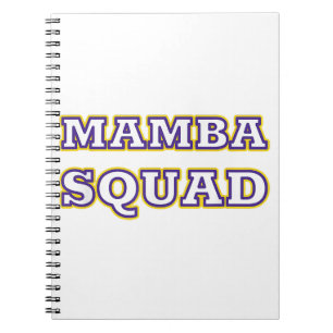 Caderno Espiral Roupa engraçada do Mamba Squad para amantes de cob