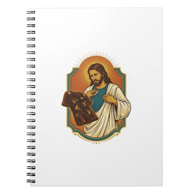 Caderno Espiral Roupas de ginástica pretas desarrumadas cobertas d (Frente)