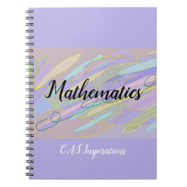 Caderno Espiral Roxo Doddle de Matemática Personal