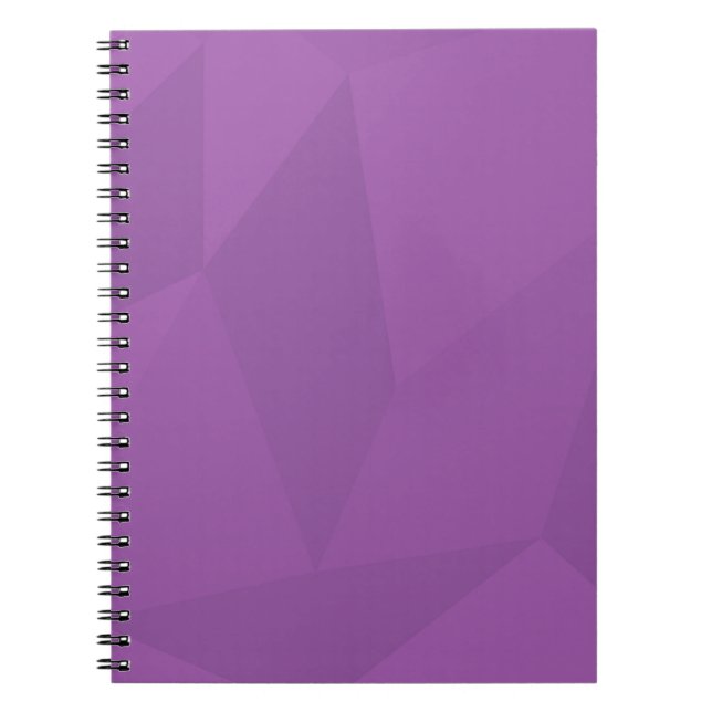 Caderno Espiral Roxo, geométrico, legal, moda, arte simples modern (Frente)