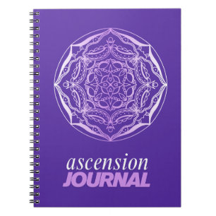 Caderno Espiral Roxo Mandala - Diário de Ascensão