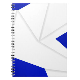 CADERNO ESPIRAL ROYAL BLUE DOVE ORIGAMI FEATHER