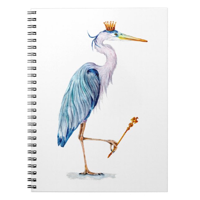 Caderno Espiral Royal Blue Heron (Frente)