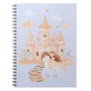 Caderno Espiral Royal Fantasy Art Tee - Princesa e Palácio do Unic