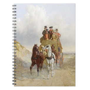 Caderno Espiral Royal Mail Coach on the Road, 1841 (óleo em pan