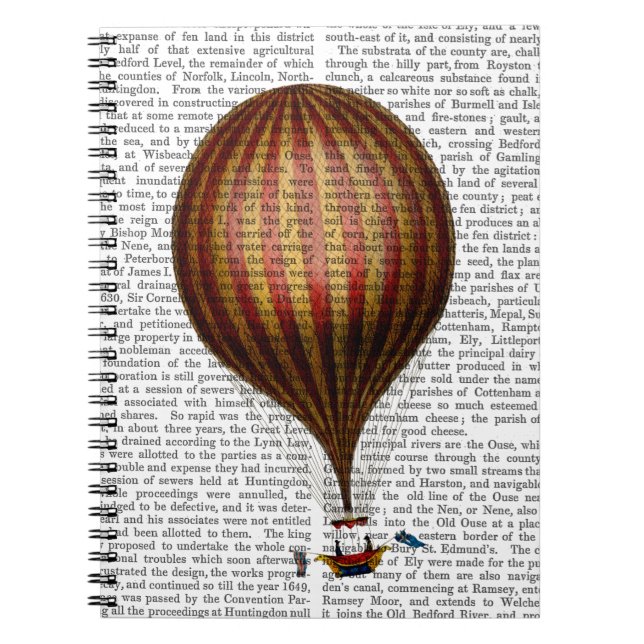 Caderno Espiral Royal Nassau Balloon Hot Air Balloon (Frente)