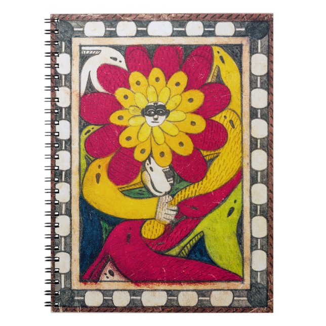 Caderno Espiral Rua Adolf-Throne, Flor Rosto | Adolf Wö lfli | (Frente)