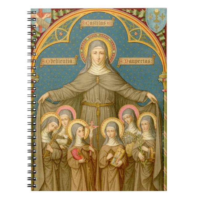 Caderno Espiral Rua. Clare of Assisi & Nuns (SAU 027) (Estilo 1) (Frente)