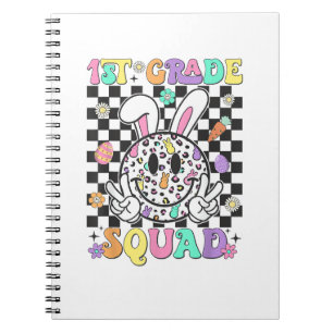 Caderno Espiral rua de Páscoa de Coelho Quadrado da Classe 1rua