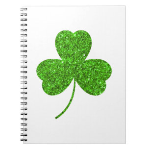 Caderno Espiral Rua de Shamrock. Dia de Patrick