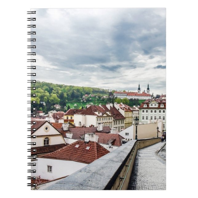 Caderno Espiral Rua em Praga centro (Frente)