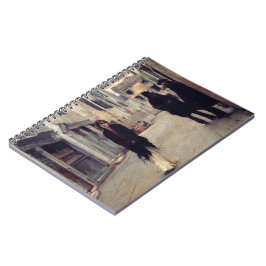 Caderno Espiral Rua em Veneza (Mulher Elegante) (Cantora Sargent)
