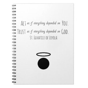 Caderno Espiral Rua: Ignatius do Notebook Loyola Quote