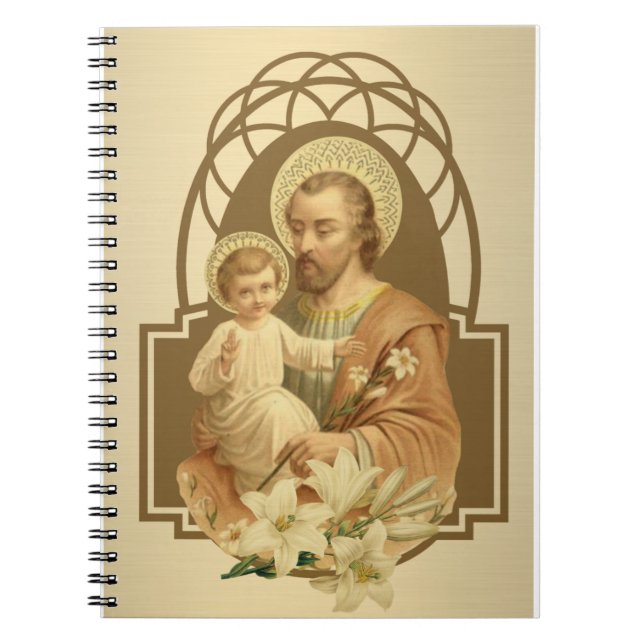 Caderno Espiral Rua, Joseph Baby Jesus Lily (Frente)
