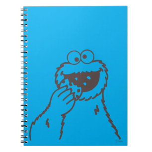 Caderno Espiral Rua Sésamo Brilho Monstro de Cookie
