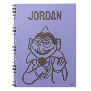 Caderno Espiral Rua Sésamo   Conde von Count Bright