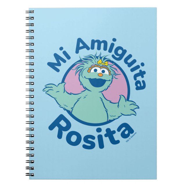 Caderno Espiral Rua Sésamo | Mi Amiguita Rosita (Frente)