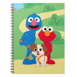 Caderno Espiral Rua Sésamo Tango Com Grover E Elmo