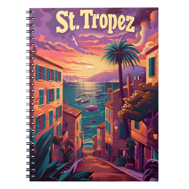 Caderno Espiral Rua.Tropez Sunset (Frente)