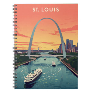 Caderno Espiral Rua Vintage. Louis.