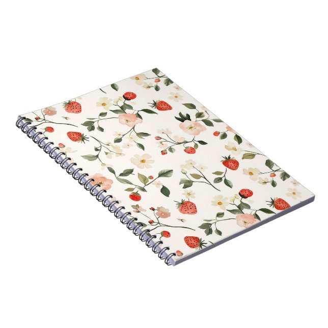 Caderno Espiral Rubes de Morango (Lado Direito)